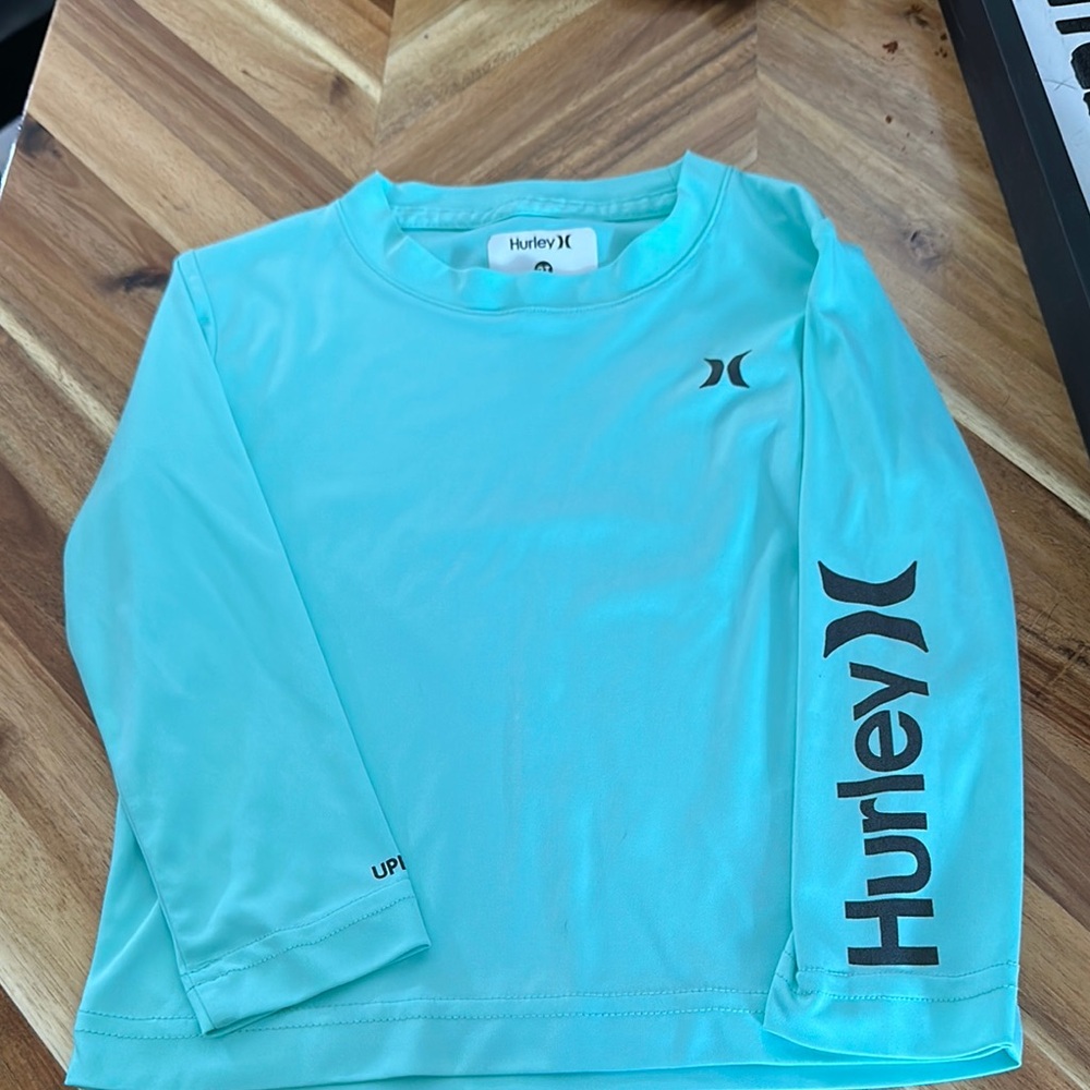 Hurley Blue Long Sleeve Swim Shirt